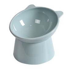 NABOKIO Tilted Cat Food Bowl - Whisker Friendly, Anti Tall Bowl-Blue