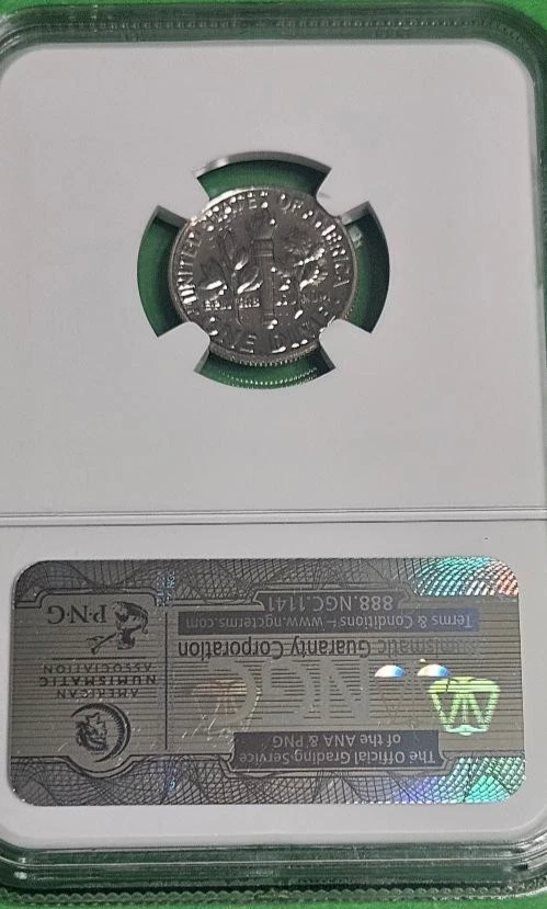 1961 Roosevelt 90% Silver Dime Proof US Coins 10C PCGS PR68 - Image 2 of 3