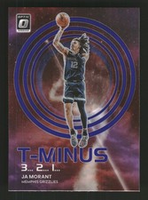 Ja Morant 2022-23 Donruss Optic #9 T-Minus 3...2...1... Purple Memphis Grizzlies