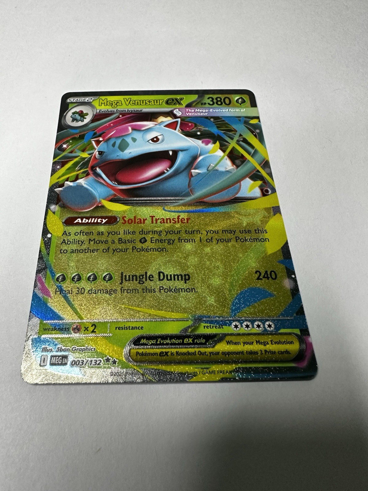 Pokemon Mega Evolution Mega Venusaur EX #3 Pack Fresh