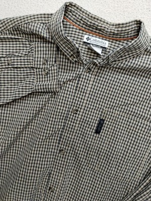 Columbia Long Sleeve Button Down Shirt XXL Mens Plaid Outdoor Casual