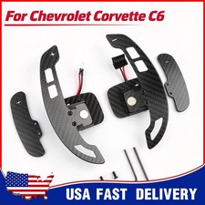 For Chevrolet Corvette Carbon Fiber Steering Wheel Magnetic Paddle Shifters C6 For Chevrolet Corvette Carbon Fiber Steering Wheel Magnetic Paddle Shifters C6