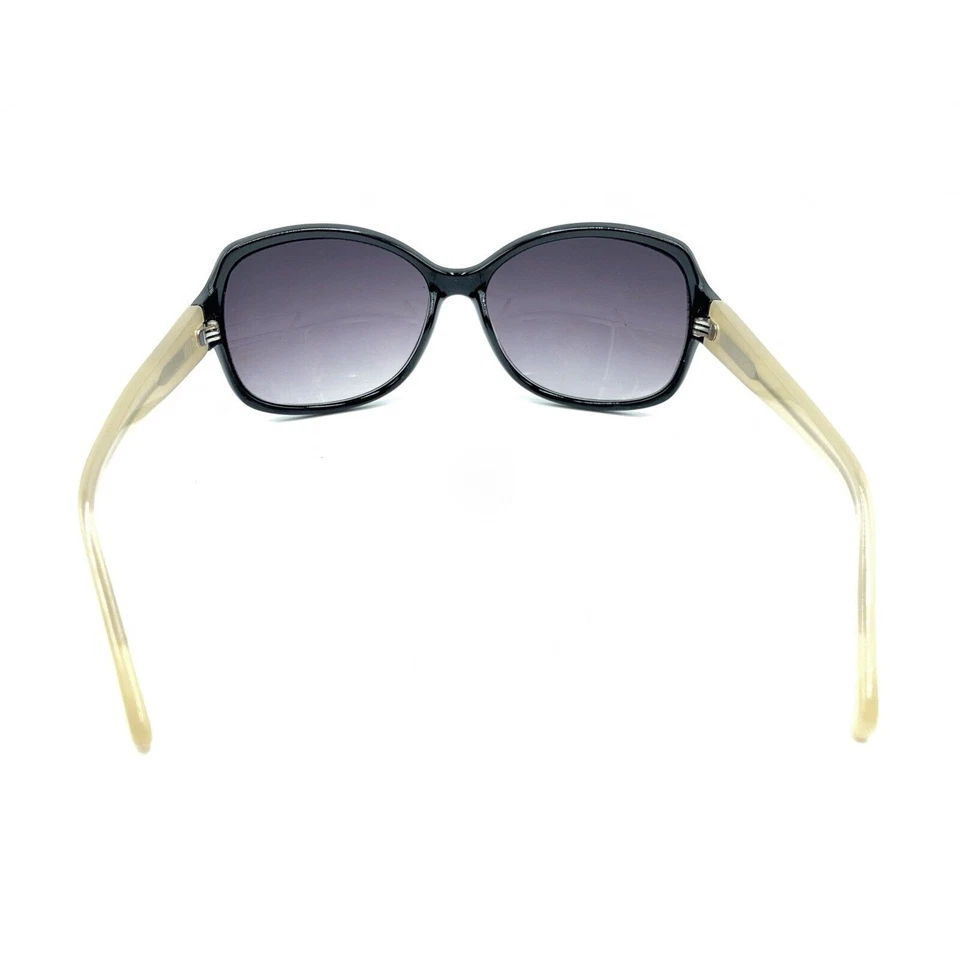 Juicy Coutoure Black Beige Large Oversize Sunglasses Purple Lens Designer Women - Image 4 of 4