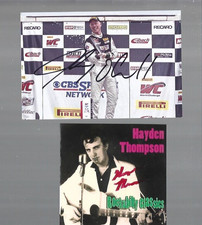 PICK ONE JOHN O'CONNELL MOTORSPORT OR HAYDEN THOMPSON  TV/FILM AUTOGRAPH PHOTO