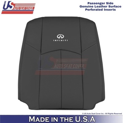 2009-2013 For Infiniti G37 Genuine Leather Front Passenger Top Cover Graphite