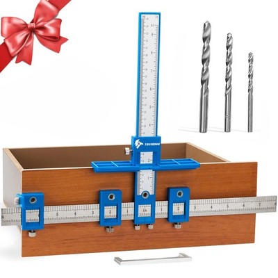 Cabinet Hardware Jig, Punch Locator Drill Guide,Wood Drilling Dowelling Guide...