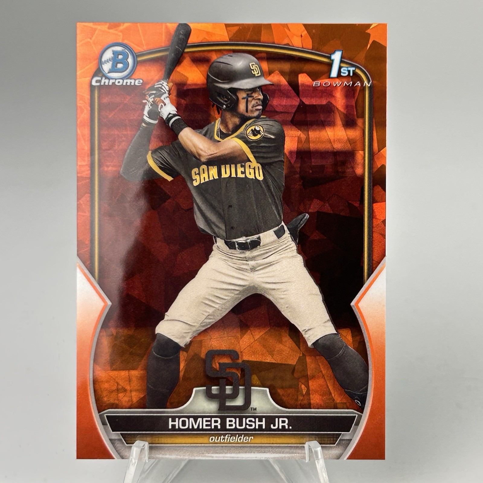 2023 Bowman Chrome Draft Sapphire Edition - Homer Bush Jr. #BDC-124 Orange #/25
