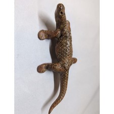 Hand Crafted Clay Komodo Dragon Monitor Lizard Reptile Figure Figurine