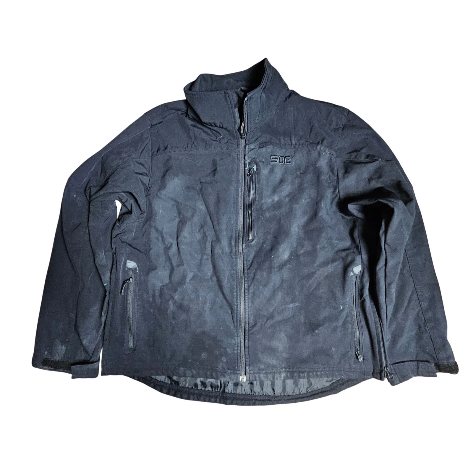 SOG Tactical Softshell Jacket Full Zip XL Windproof Utility Outdoor Gorpcore image 1