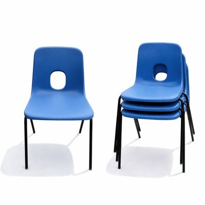Erwachsene Stapelstuhl Klassenzimmer Empfang Arbeitszimmer Konferenz Stapelstühle BLAU