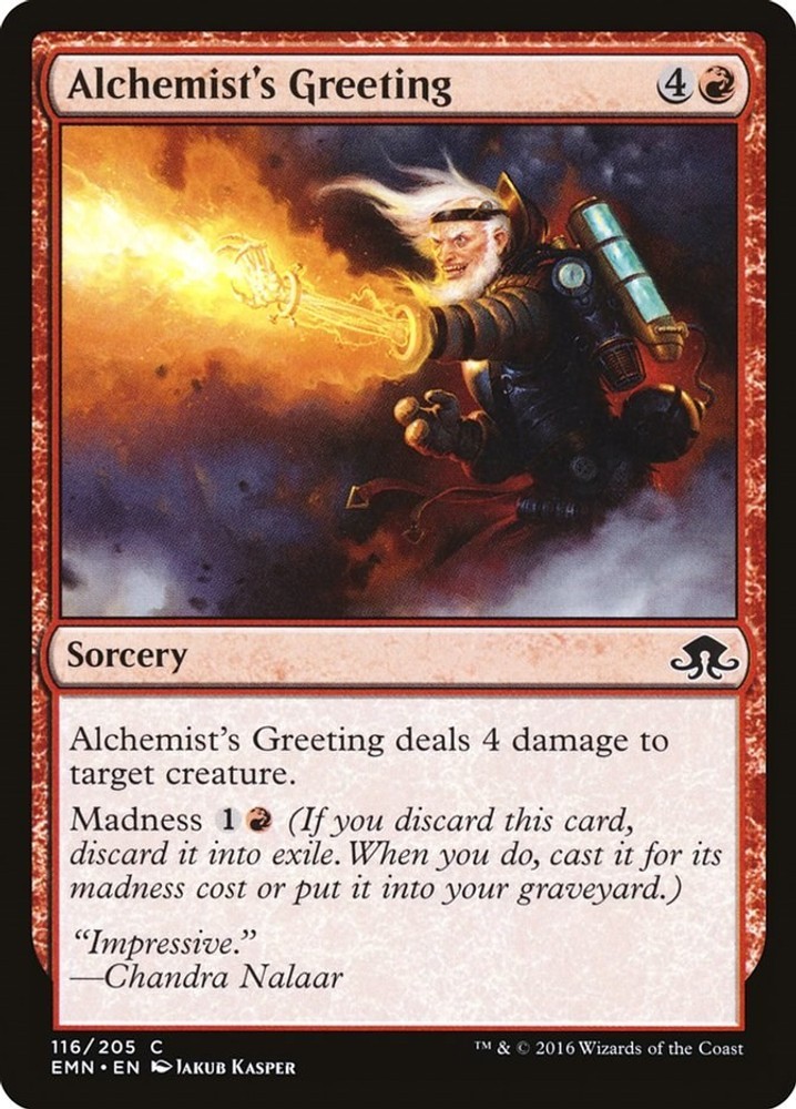 Alchemist's Greeting #116 *Foil* (MP) Eldritch Moon (EMN) MTG