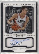 2017-18 Panini Dominion Main Exhibit Rookie /49 Zach Collins #MR-ZCL Auto 04cw