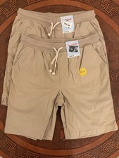 2 Pack Cat  Jack Girl's Size 14 XL Pull On Shorts Drawstring Waist Casual Khaki