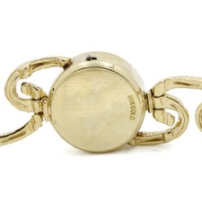 AS-IS Ladies' 14KYG 15mm Champagne Dial Cocktail Watch #W308839-1