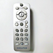 Delphi Silver Wireless XM Satellite Radio Remote Control Tested Works OEM