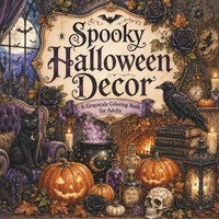 Halloween Malbuch FüR Erwachsene - Grayscale, Geister, KüRbisse, Gothic