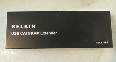 Power Tested Belkin F1D086U USB Cat5 KVM Extender Receiver No PSU