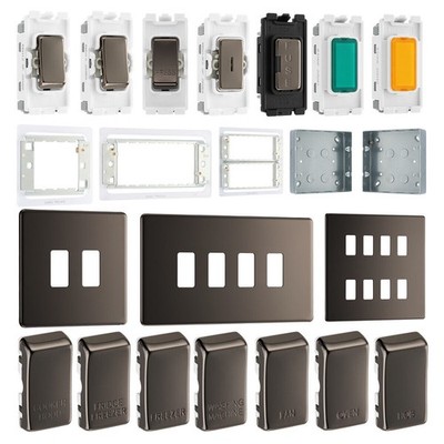 BG Schraubenlose Custom Grid Frontplatte Schalter Komponenten Neue Serie