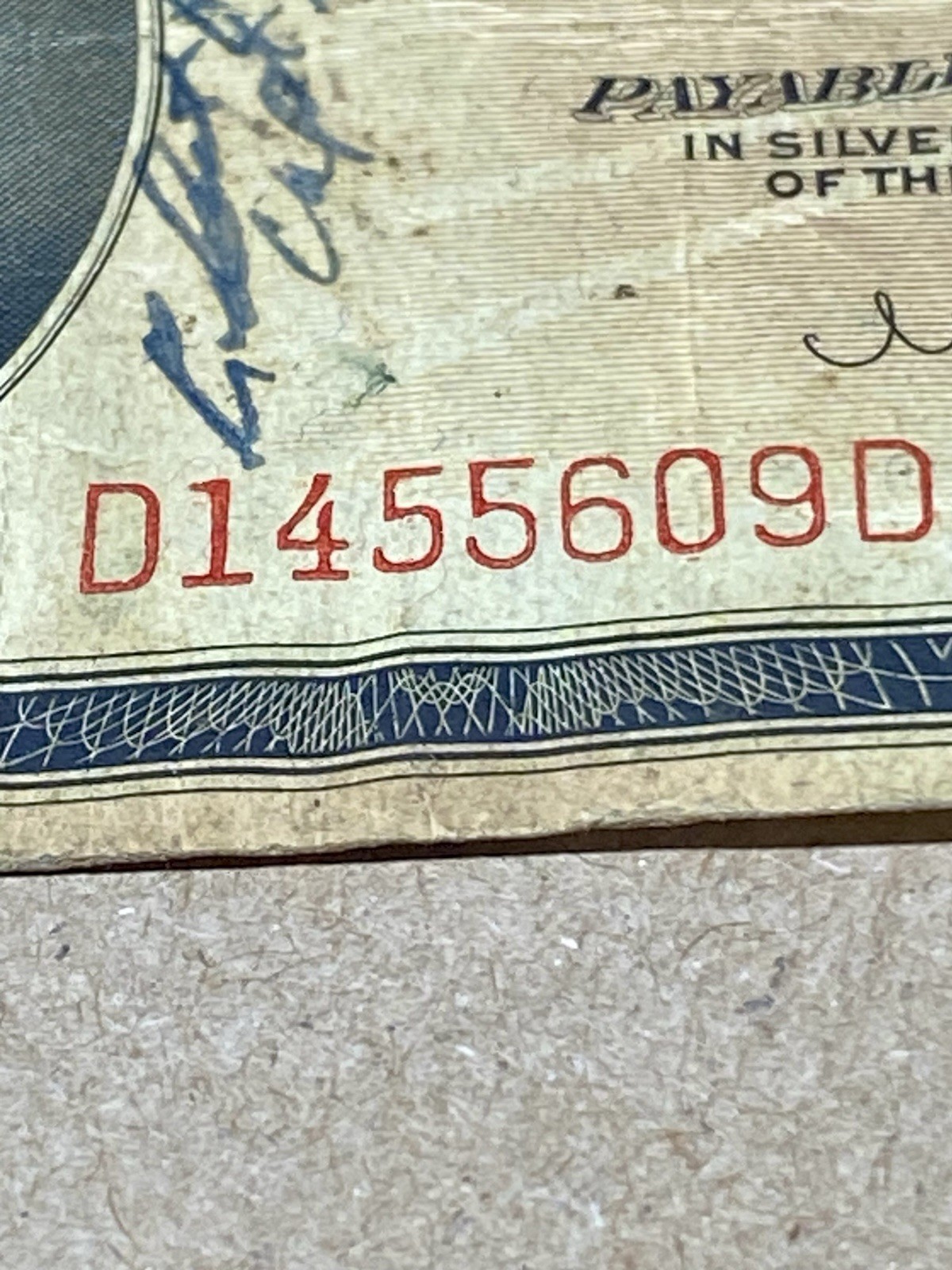 1936 Philippines 10 Pesos Treasury Certificate Sgt. AUTO