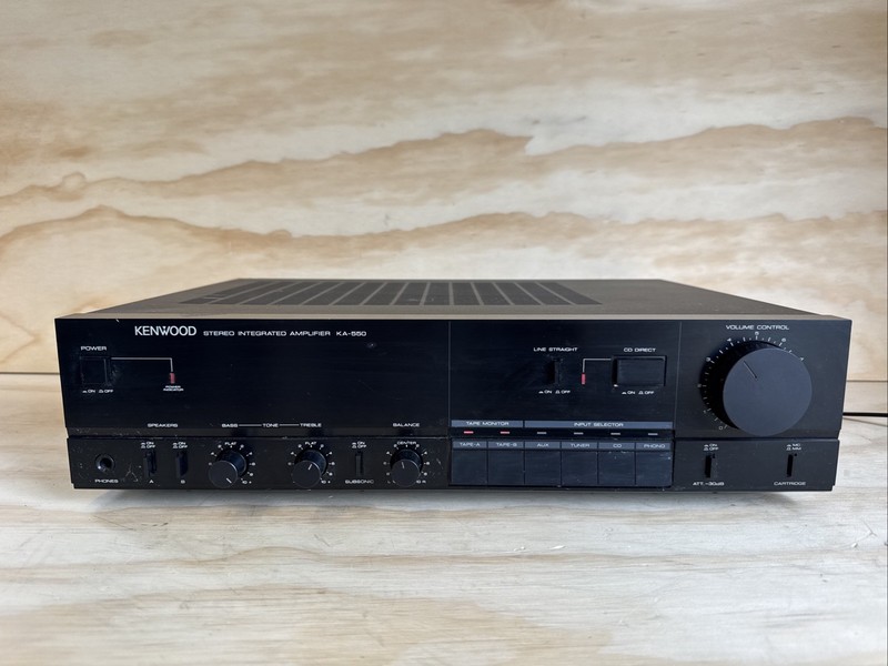 Kenwood KA-550 Stereo Integrated Amplifier Reciever Hi-Fi Amp Tested and Working