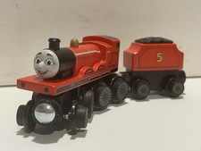 Thomas  Friends 2020 Wooden Railway James the Red Engine w/ Tender
