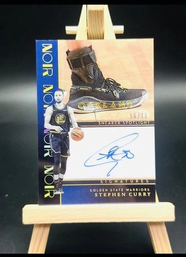 2023-24 Panini Noir - Sneaker Spotlight Signatures Stephen Curry #SSS-CUR /75