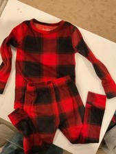 Cat  Jack Toddler Boys and Girls 2pc Buffalo Plaid Snug Fit Pajama Set