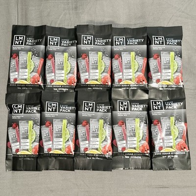 LMNT 3-Stick Variety Pack x10 - Electrolyte Drink Mix - Keto Hydration