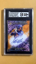 2023 Bowman Inception Jett Williams Auto Orange /25 SGC 10/10 Mets #1 Prospect