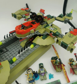 Lego Cragger's Command Ship 70006 Legends of Chima 100% Complete Set Crocodiles