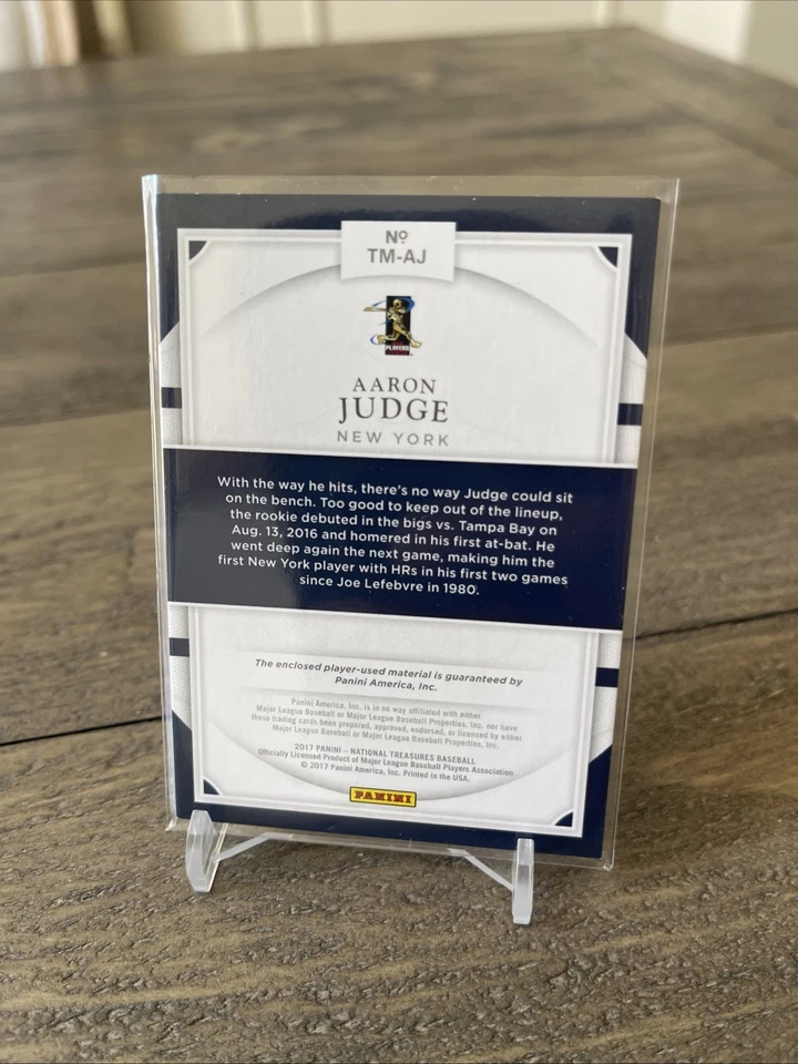 2017 National Treasures Aaron Judge /99 Materials Patch Yankees Mint 🔥 🔥 - Image 2 of 4