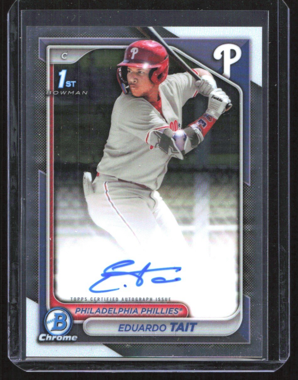 2024 Bowman Chrome 1st Eduardo Tait Auto Philadelphia Phillies #CPA-ET