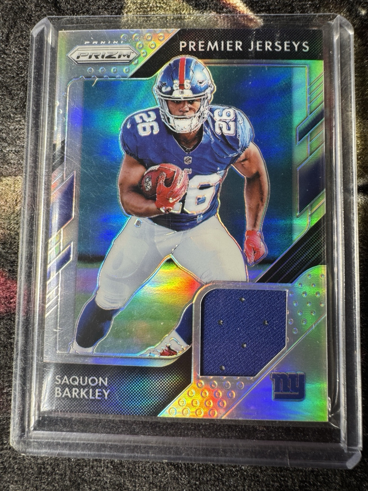 2018 Panini Prizm - Prizm Premier Jerseys #PP-2 Saquon Barkley (MEM, RC)