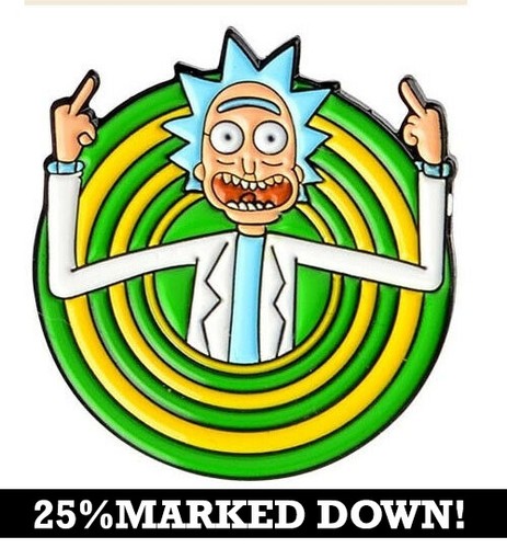 Rick & Morty: Mad Scientist F*U* 25% OFF Enamel Pin - 第 1/3 張圖片