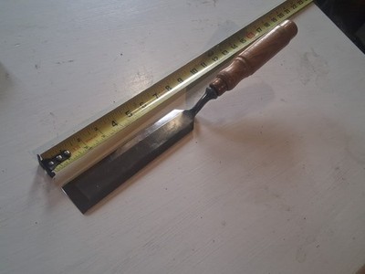Paternmakers' Dressed Buck Bros. 1 1/2'' Crank Neck Paring Chisel