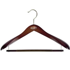 Hickey Freeman 18  Wooden Suit Jacket/Pant Hanger Thick Wood