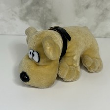 Vintage Kennel Kuddlees Plush Hound Dog Gray Tan Puppy Collar Floppy Ears 7  