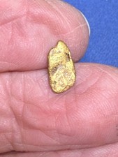 Natural Gold Nugget Specimen Bullion Placer So. Oregon Rogue River .89 Grams #2F