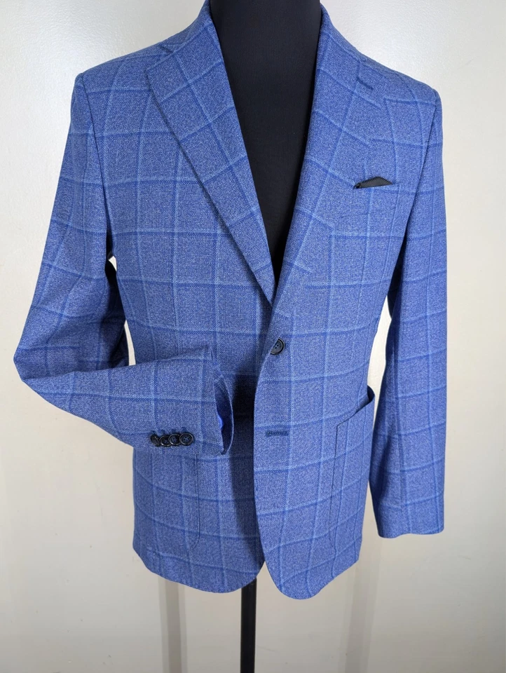 Fusaro Napoli Sport Coat -No Pants-Cotton-Linen Blend US Size 38 Slim--NEAR MINT - Image 4 of 4