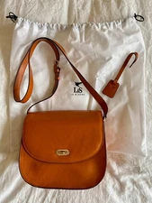 Lo & Sons - Claremont Leather Camera Bag - Sienna w/ Gold Hardware