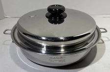 SALADMASTER HS-316Ti Titanium Stainless Steel 11” Skillet Fry Pan w/Vapo Lid