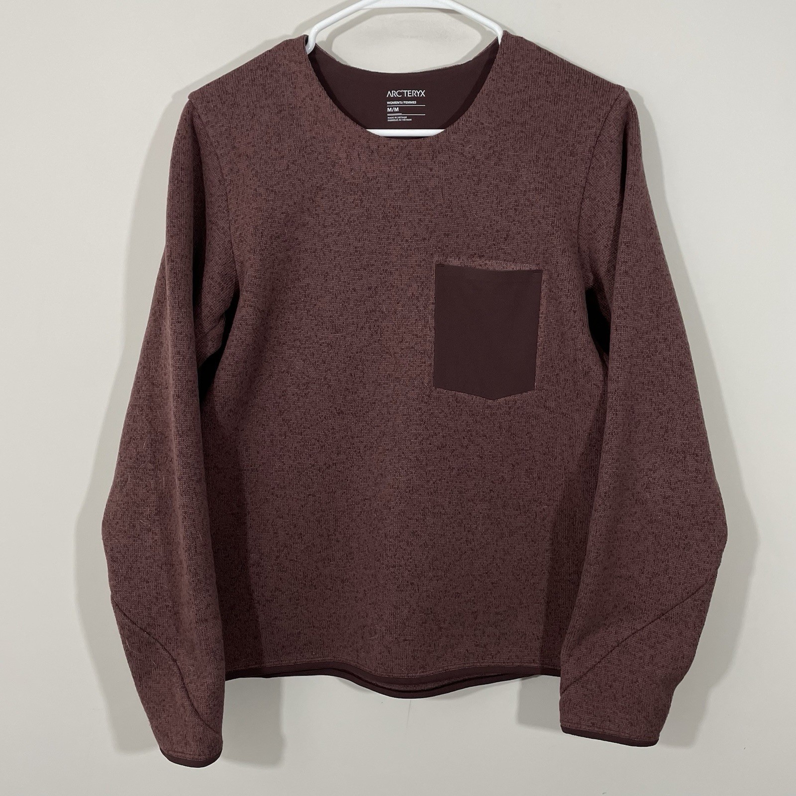 Maglione Arc'teryx Covert donna taglia media maglione maglia viola malva