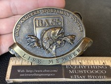 Fishing Bass Anglers Sportsman Society LIFE MEMBER Great American Belt Buckle Co