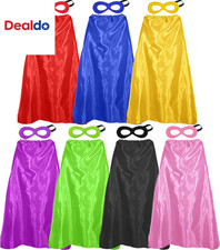 Superhero Capes and Masks for Adults Bulk-Men Women Super Hero Costume Halloween