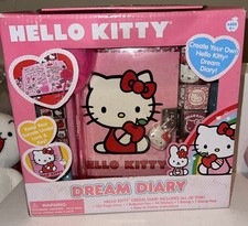 2012 Hello Kitty Dream Diary Kit: Diary, Pen, 94 Stickers, Stamp, Stamp Pad