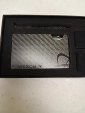 CARBON FIBRER WALLET "READY TO DITCH THE BULKY WALLET " BY ROSSM Screw Driver Mi