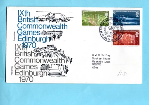 GB 1970; sixth  British Commonwealth Games Edinburgh; Commemorative Cover.