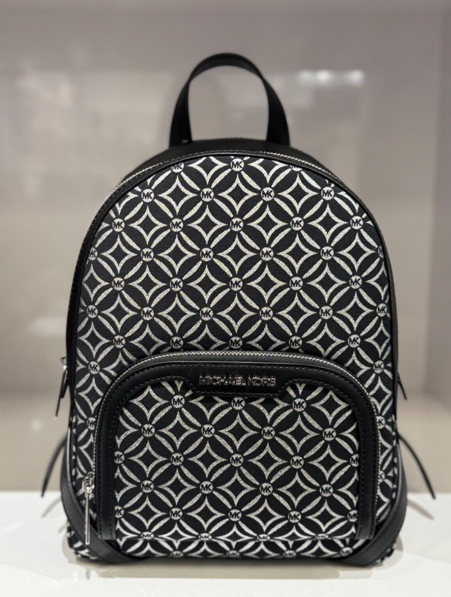 MICHAEL KORS JAYCEE MEDIUM BACKPACK MK GRAPHIC LOGO GLITTER MICHAEL KORS JAYCEE MEDIUM BACKPACK MK GRAPHIC LOGO GLITTER