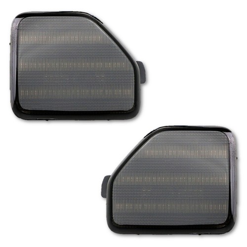 Smoked Lens Red LED Rear Bumper Reflector Light Pair For 18-20 Jeep Wrangler - Foto 2 di 12