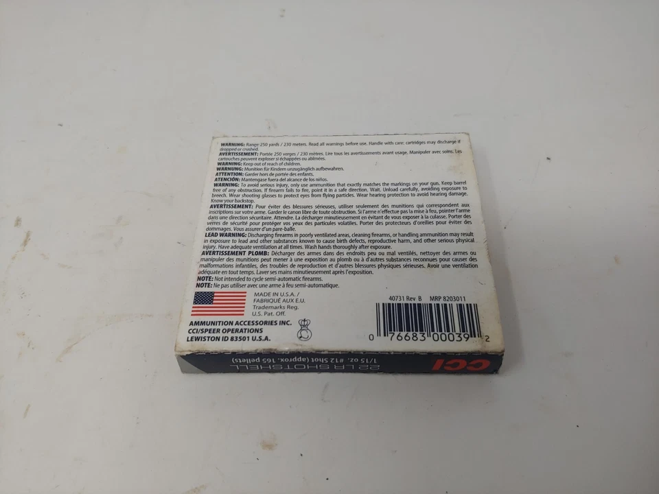 CCI .22 Long Shotshell Empty Box - Image 4 of 4